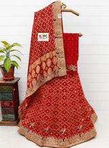 KcPc Exclusive Pure Khaddi Georgette zaridoji Gotapatti Handwork Designer Lehenga BTU