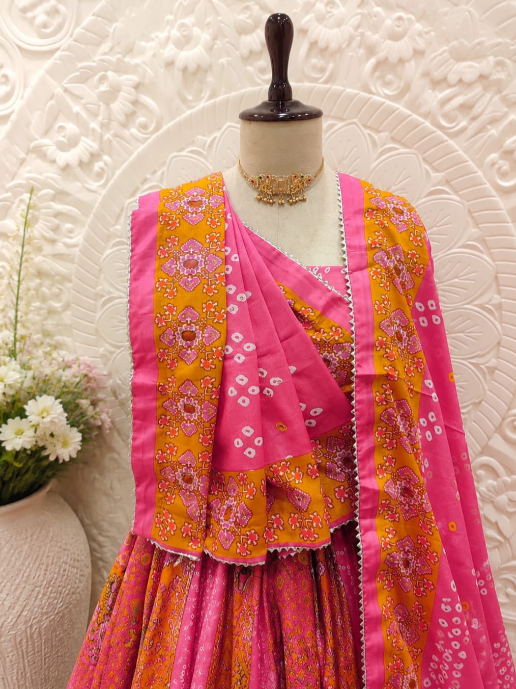 KcPc Crepe Silk Patola Style Lehenga with Cutdana Work RISHI