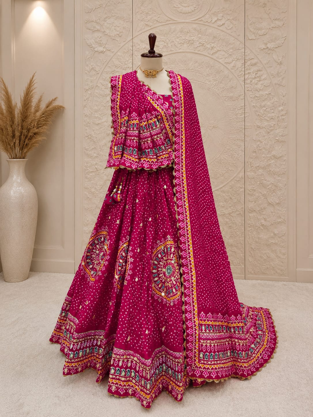 KcPc Premium Printed Crepe Silk Lehengas Designed with Elegant for Festive WearBHUTA