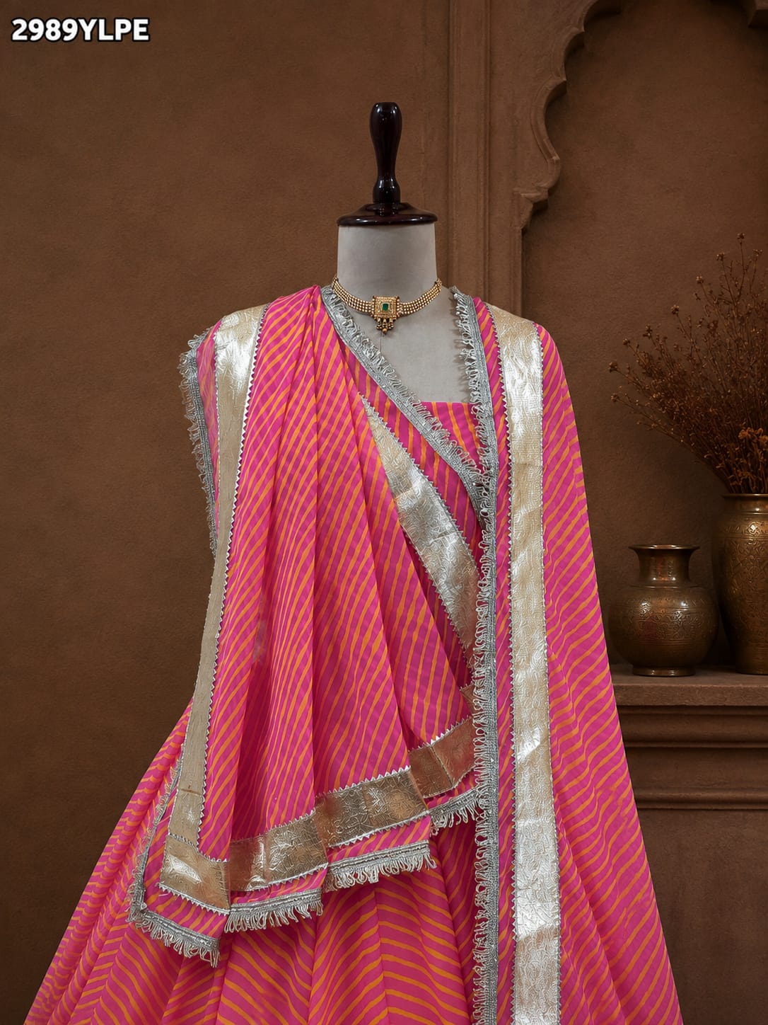 KcPc New Graceful Georgette Lehenga with Intricate Lampa Embellishment Classic Festive LookSSB