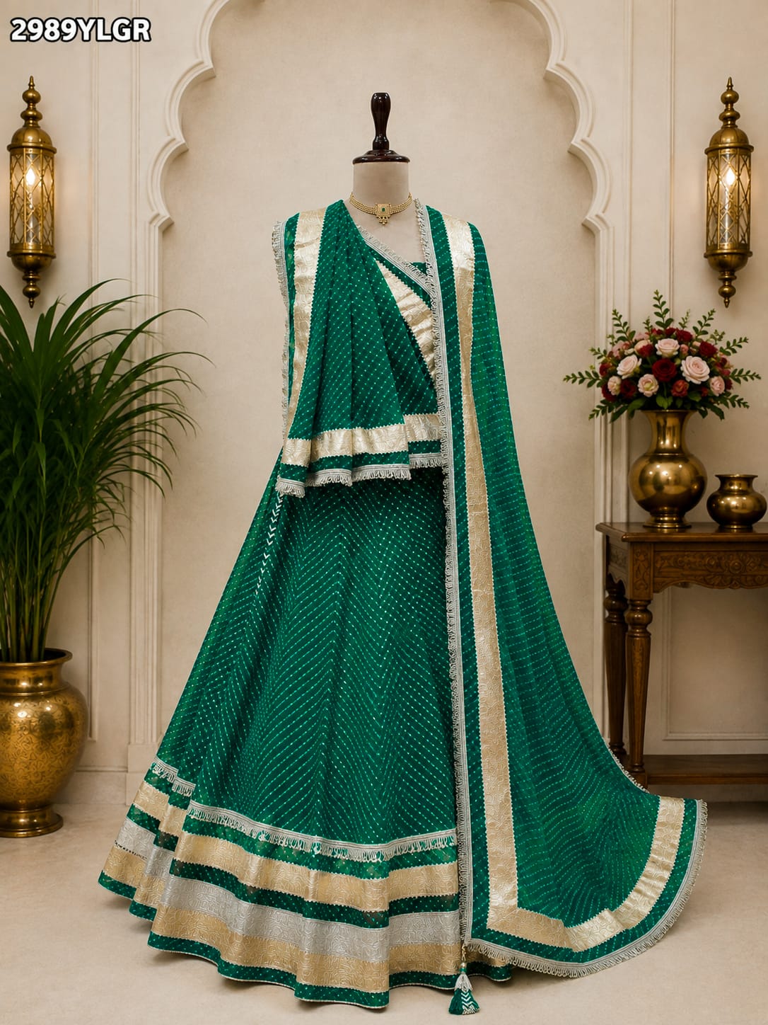 KcPc New Festive Ready Grab This Traditional Lampa Work Lehenga in Georgette NowSSB