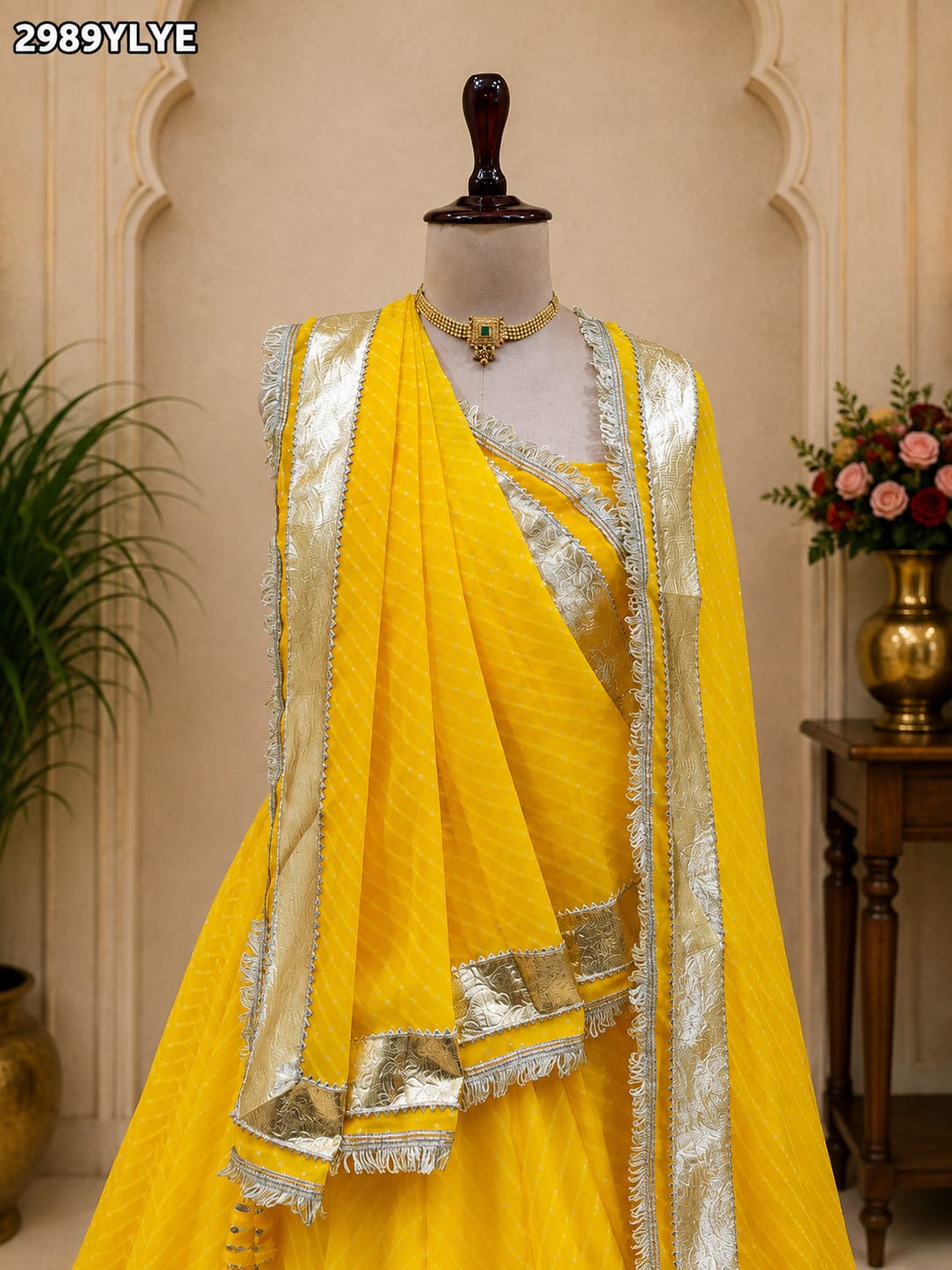 KcPc New Traditional Style Georgette Lehenga with Handcrafted Lampa Work Festive WearSSB