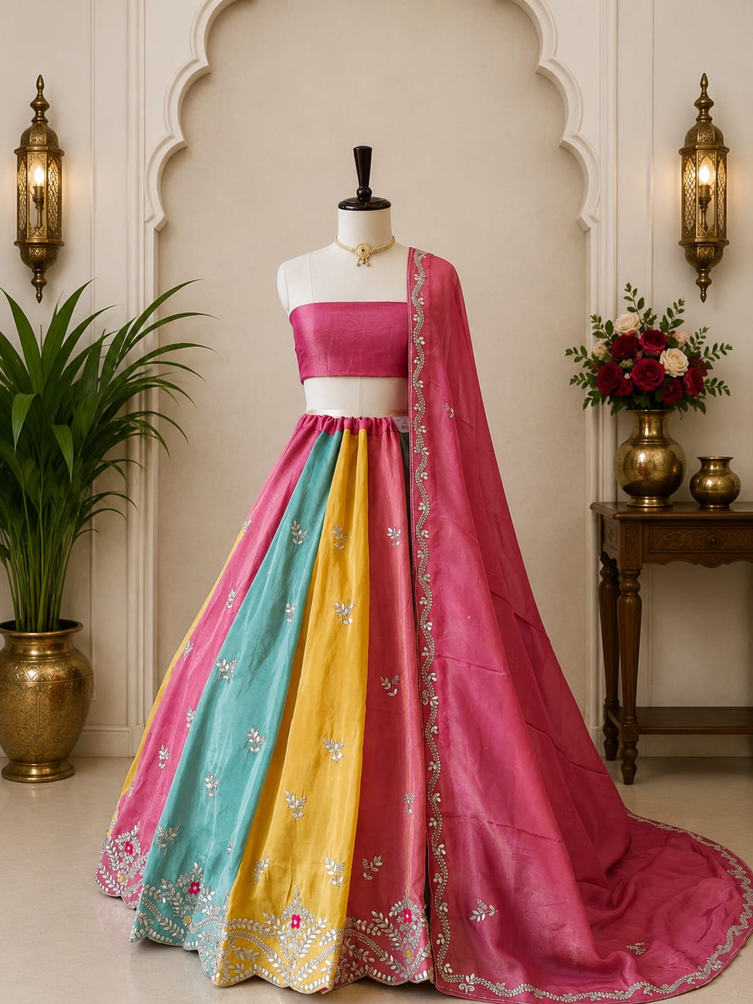 KcPc New Upada Silk Traditional Lehenga with GotaPatti Work VK