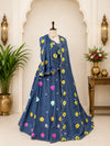 KcPc New Festive Shibori Chinon Silk Lehenga with Cutdana DetailingGSM
