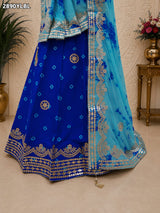 KcPc New Exclusive Bandhani Style Lehenga in Smooth Chinon Silk SSB