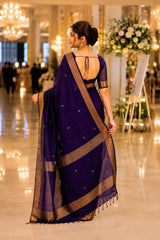 KcPc New Banarasi Saree in Cotton Silk Nayanthara Inspired Traditional Look SareeAST