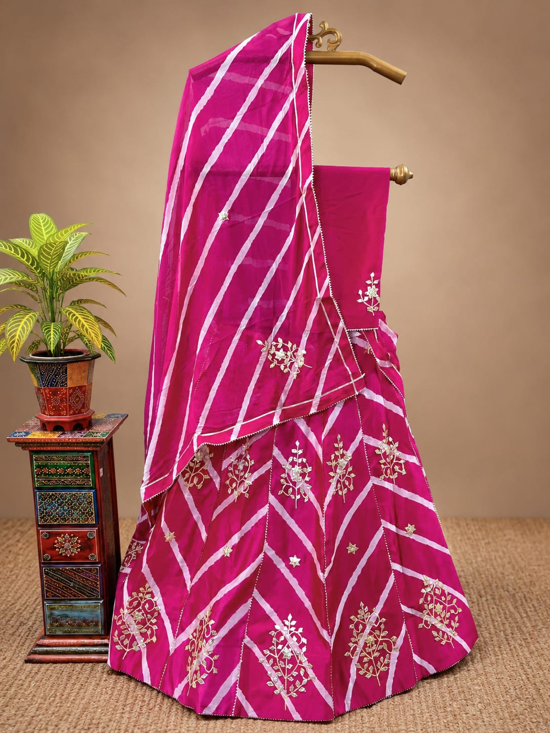 KcPC Chinon Rajasthani Ethnic Kacha Gotapatti Work Traditional Lehengas kml