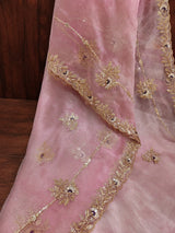 KcPc Tissue Silk Designer Saree with Embroidery Work AJD