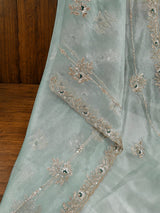 KcPc Designer Tissue Silk Saree with Elegant Embroidery Work AJD