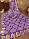 KcPc Premium Creap Silk Saree with Traditional Bandhani StyleBAL