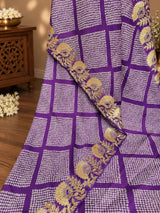 KcPc Premium Creap Silk Saree with Traditional Bandhani StyleBAL
