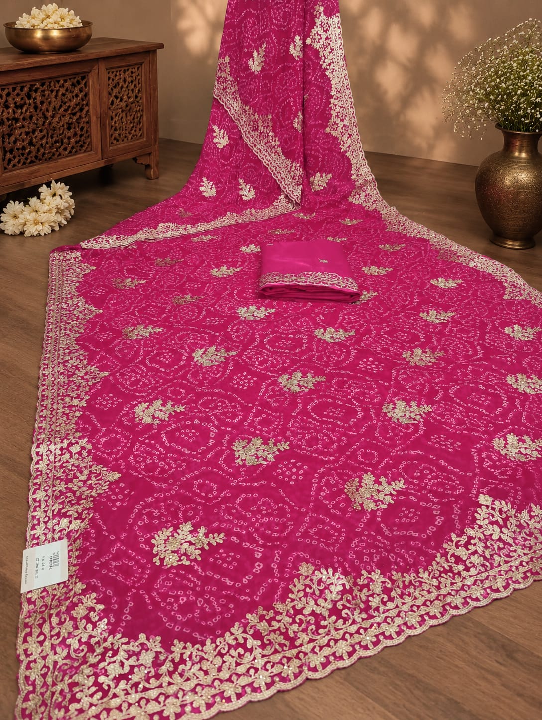 KcPc Premium Bandhani Sarees Crafted for CelebrationsSANJU