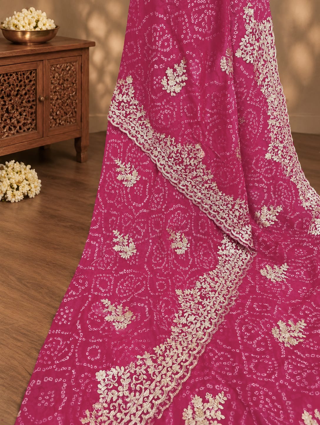 KcPc Premium Bandhani Sarees Crafted for CelebrationsSANJU