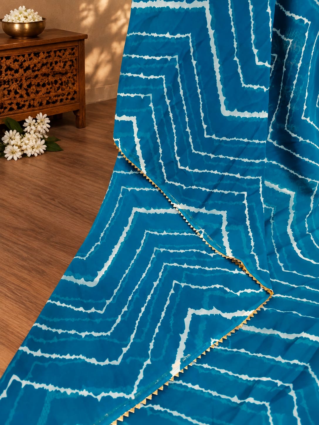 KcPc Designer Zig Zag Cotton Silk Saree for WomenSRK