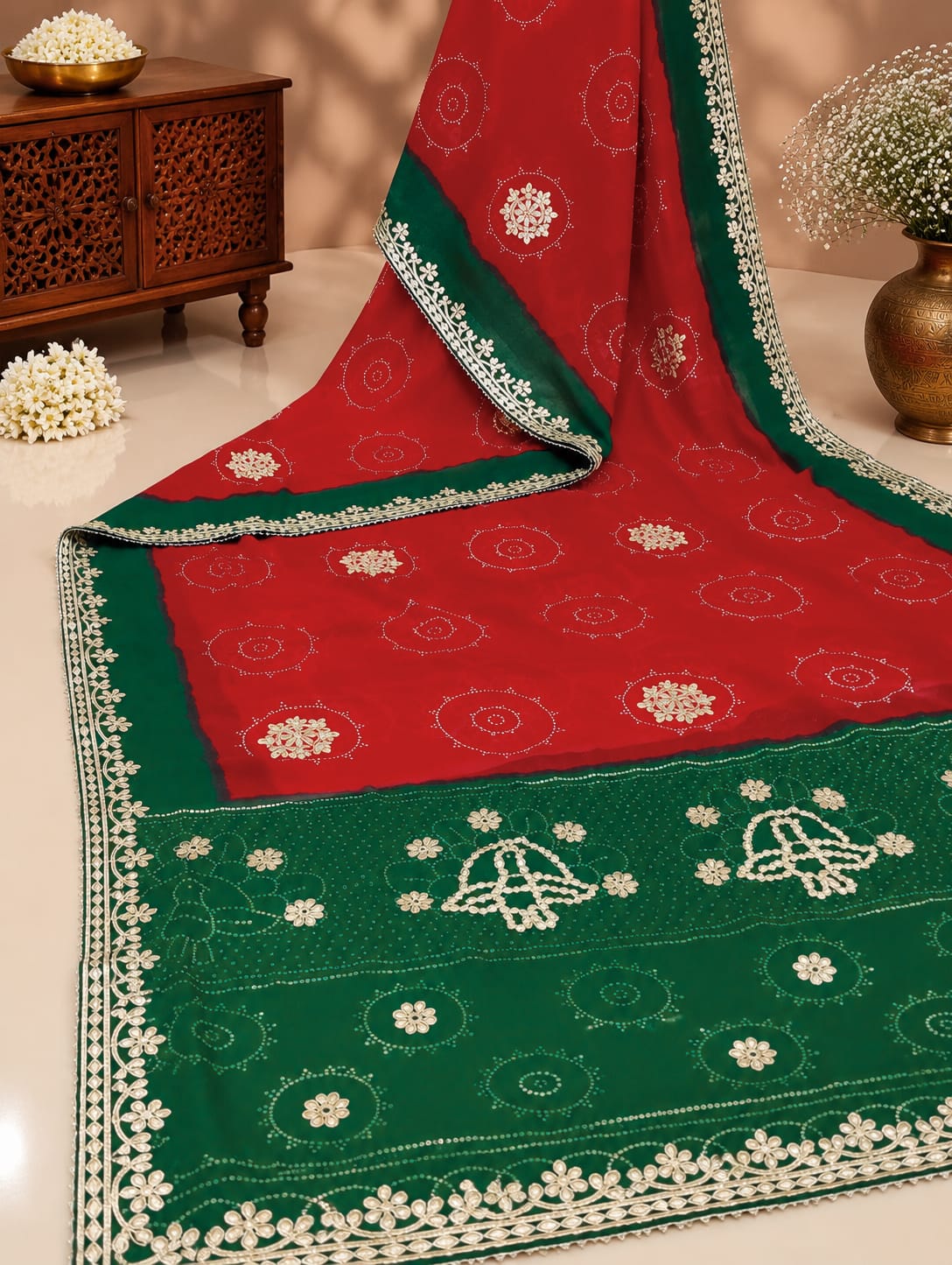 KcPc New Royal Bandhani Sarees with Festive Charm SANJU