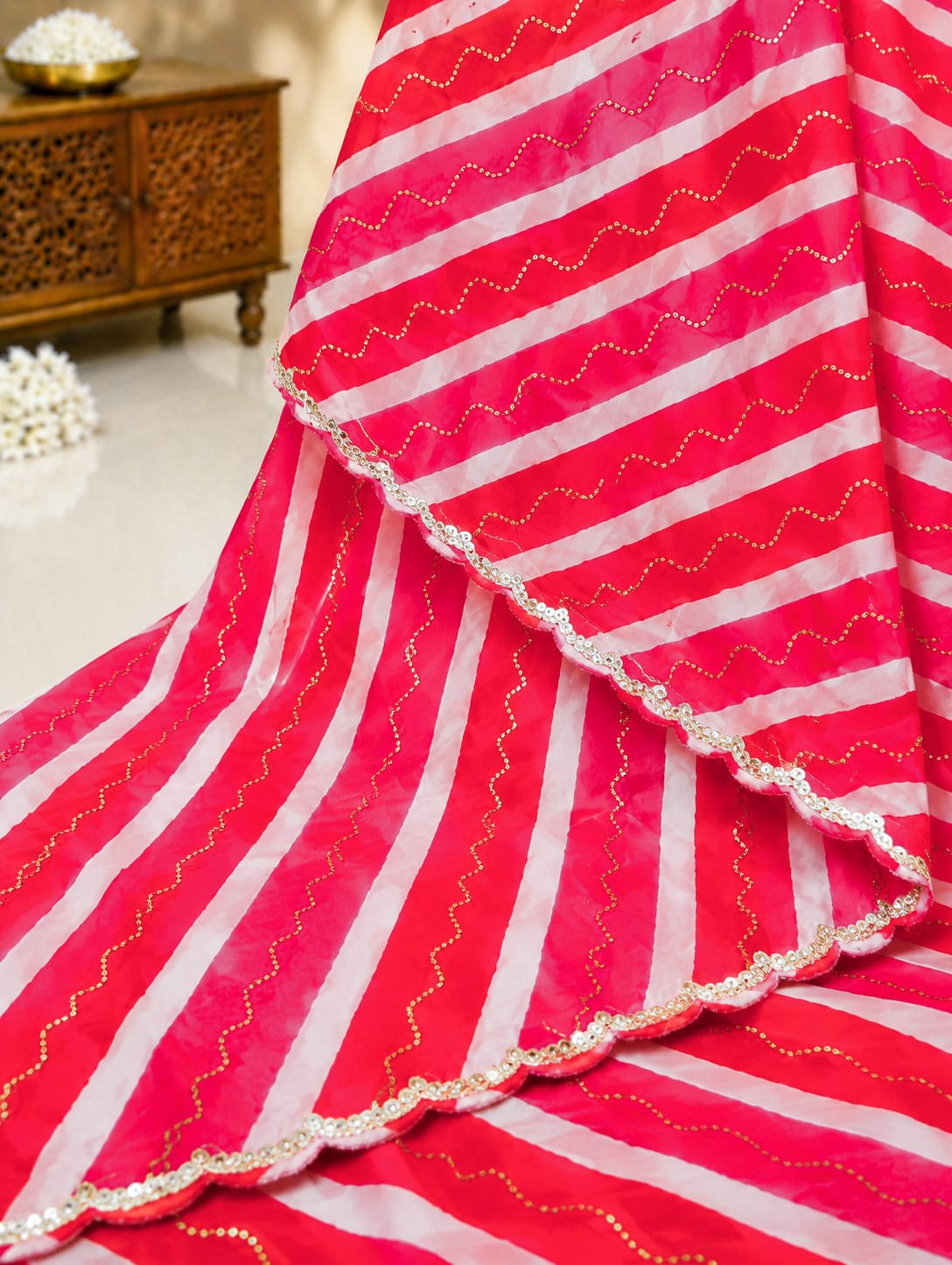 KcPc Luxury Silk Saree with Elegant Tari Embellishment Finish