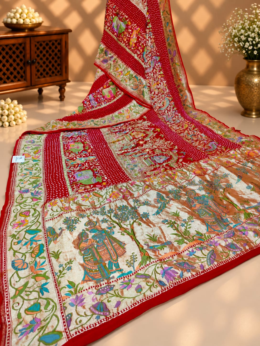 KcPc New Festive Special Kaddi Georgette Kalamkari Style SareesASIF