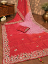 KcPc New Lounch H O Silk Double Shade Style Cutdana Work Saree PLK