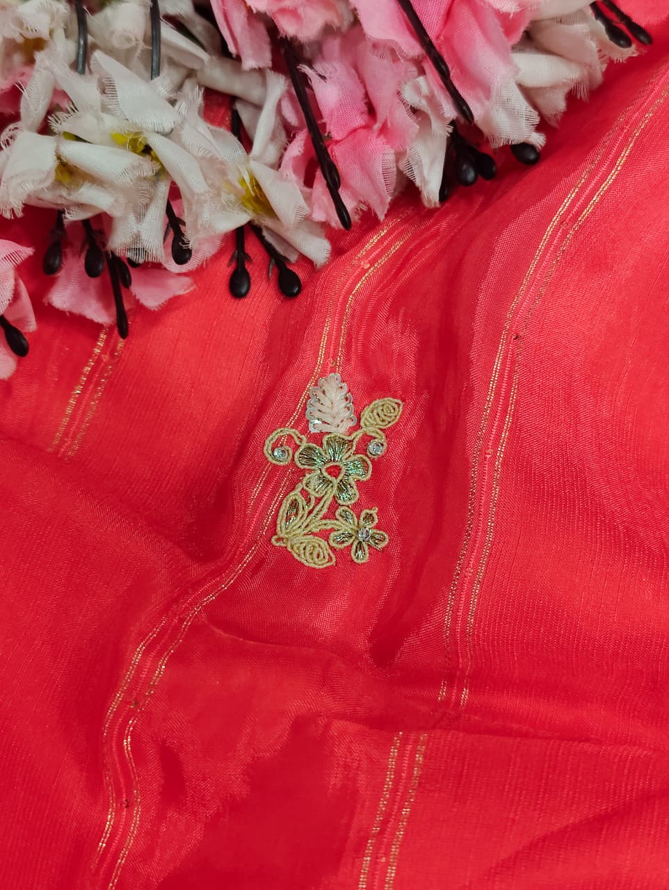 KcPc New Lounch H O Silk Double Shade Style Cutdana Work Saree PLK
