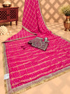 KcPc Premium Georgette Saree Featuring Classic Leheriya Design BAL