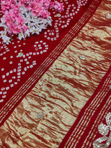 KcPc Beautiful Modal Silk Gotapatti Work Saree With Blouse RG