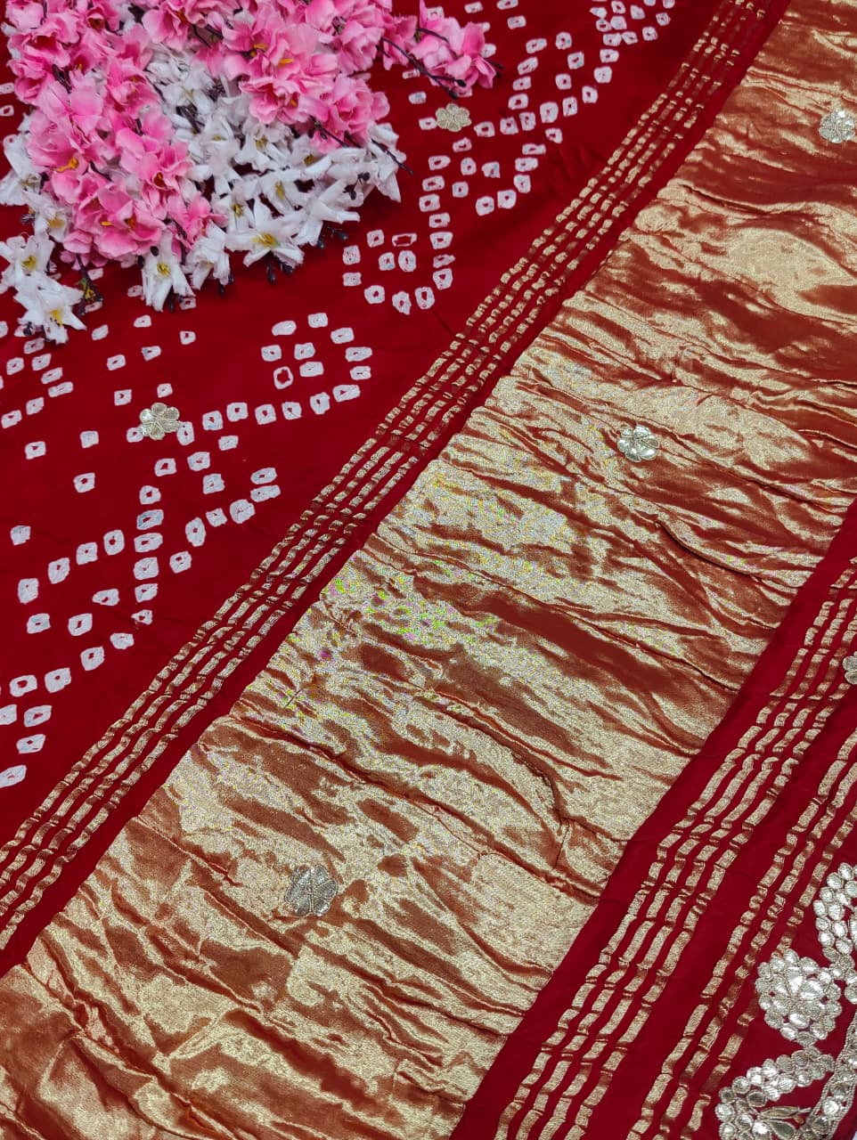 KcPc Beautiful Modal Silk Gotapatti Work Saree With Blouse RG