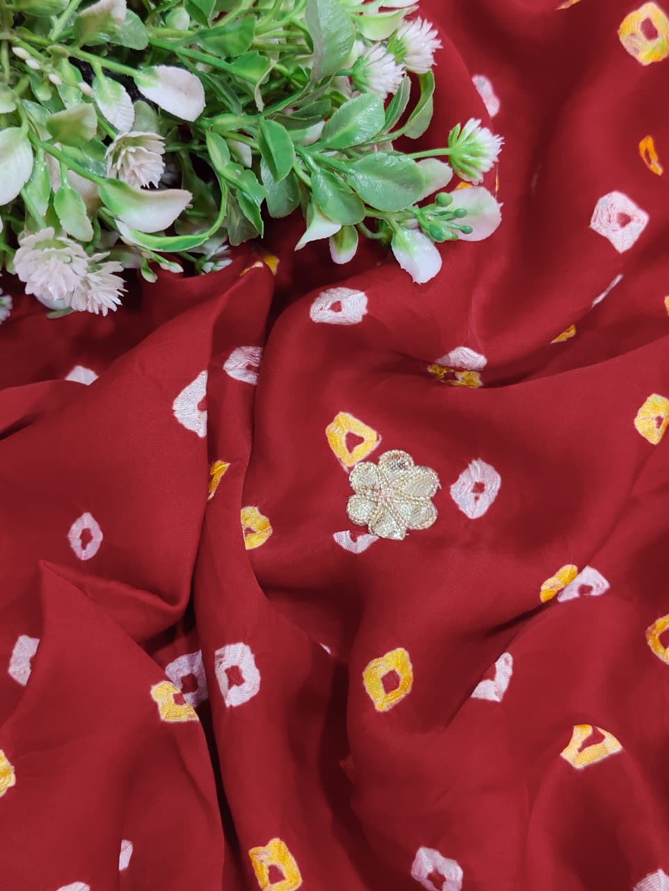 KcPc Beautiful Modal Silk Gotapatti Work Saree With Blouse RG