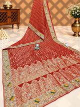 KcPc New Georgette Banarasi Style With GotapattiWork SareeNKR