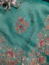 KcPc New Latest Tissue Silk Bollywood Style With Sequence Embroidery Work Saree PAL