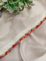 KcPc New Elegant Chinon Panetar Style Bandhani Saree SWA