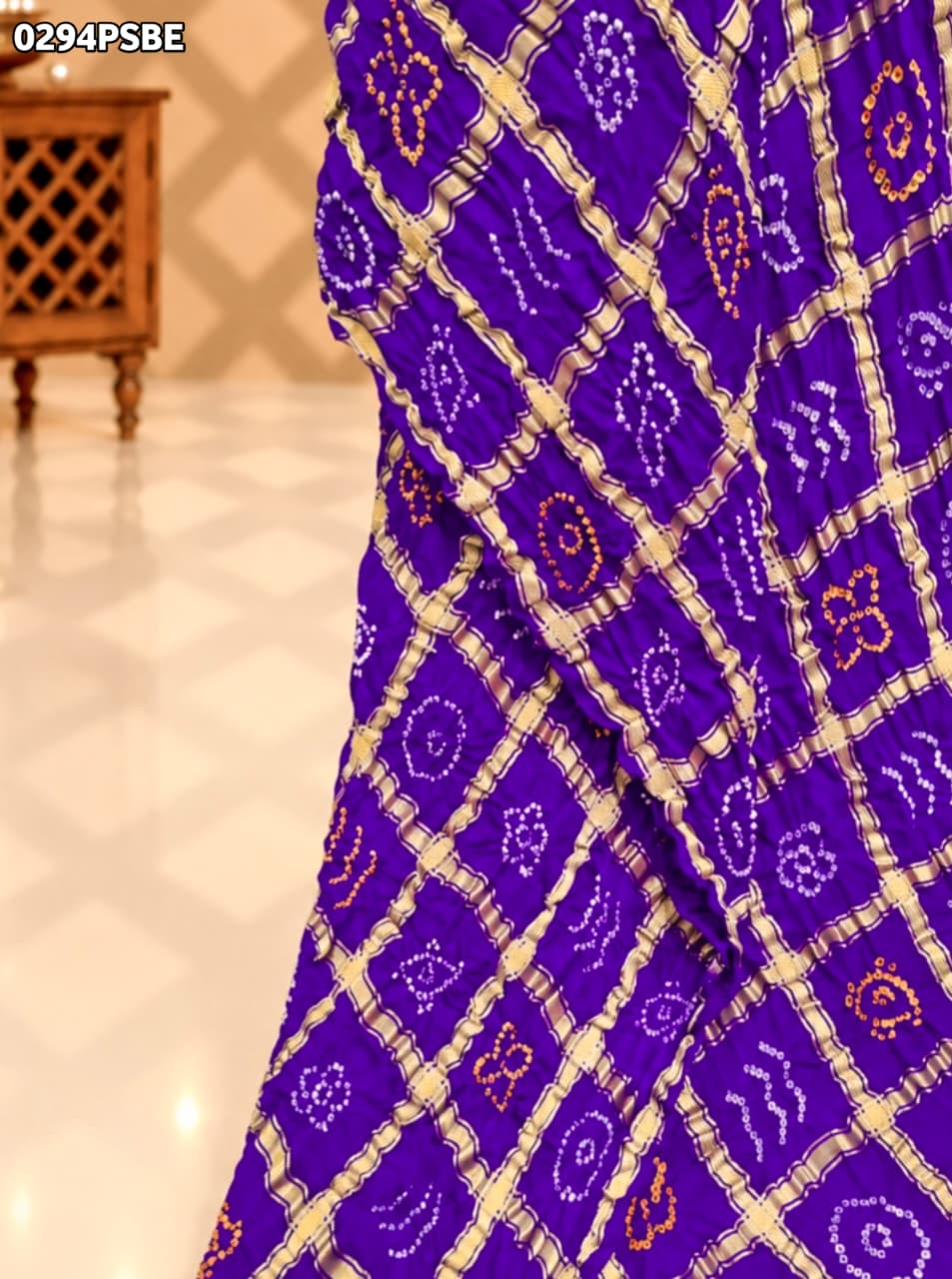 KcPc Special Pure Gaji Silk Bandhani Ghatchola SareeBengani