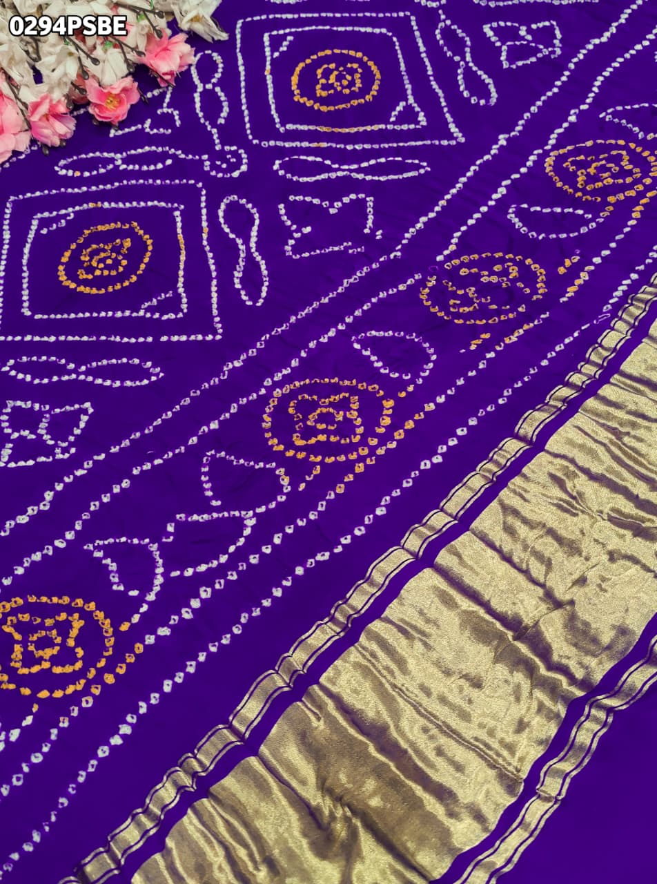 KcPc Special Pure Gaji Silk Bandhani Ghatchola SareeBengani