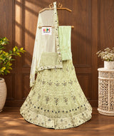 KCPC New Net Sequences Embroidery Lehenga set