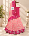 KcPc Chinon Double Shade Bandhani Cutdana Work Lehenga SetRAJ