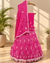 KcPc New Pure Chinon Bandhani Gotapatti CutWork Lehenga SetMAD