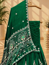 KcPc Special Lounch Pure Gaji Silk Bandhani Katdana Gotapatti Work Lehenga Set BTU