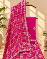 KcPc New Gaji Silk Gharchola Heavy Gotapatti Handwork LehengaBTU