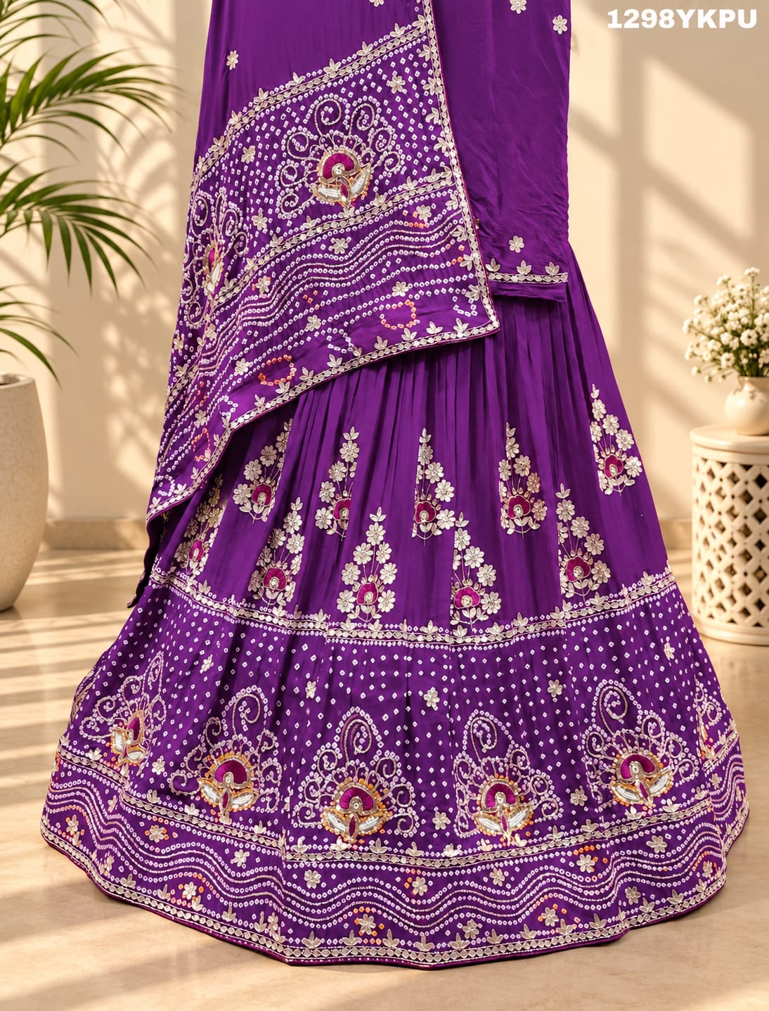 KcPc Latest Pure Gajji Silk Lehenga BTU Purple