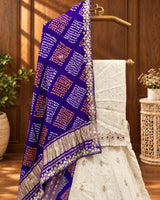 KcPc New Beautiful Gaji Silk Bandhani Style With Gotapatti Work Lehenga MAD
