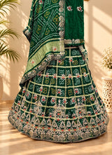 KcPc New Beautiful Pure gajji silk Lehenga Set With Gotapatti Handwork SATISH