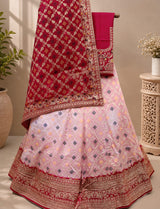 KcPc Pure Dola Banarasi zari weaving Lehenga Set BTU