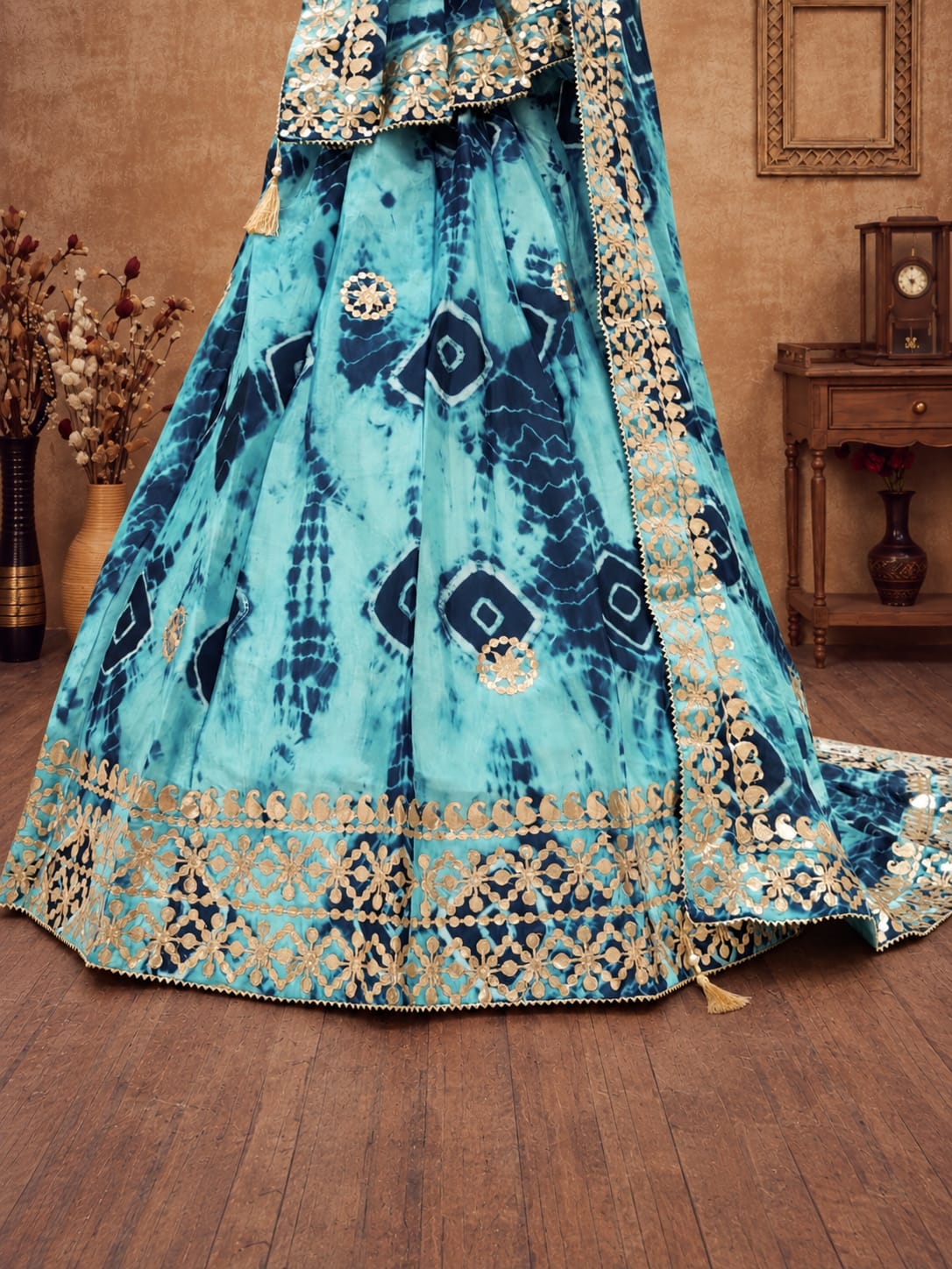 KcPc Latest Chinon Silk Shibori Lehenga Collection Festive Glamour Redefined SSB