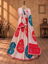 KcPc New Festive Crepe Silk Bandhani Lehenga with Handcrafted Gotapatti DetailingSFS