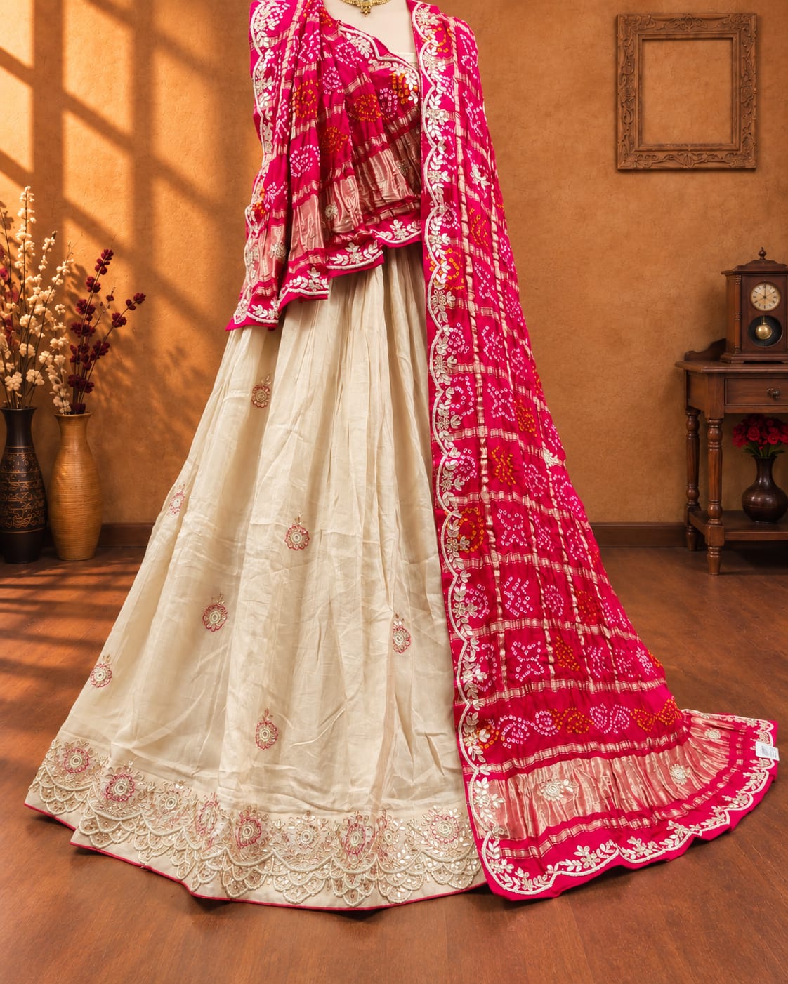KcPc New Designer Upada Silk Lehenga with Traditional Cutdana Embroidery RTK