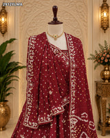 KcPc New Traditional Elegance Modal Silk Bandhani Lehenga with Handcrafted Cutdana Embellishments BTU