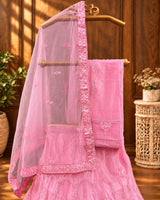 KCPC New Net Sequences Embroidery Lehenga set