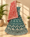 KcPc New Beautiful Upada Silk Banarasi Style Handwork Gotapatti Lehenga RTK