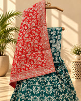 KcPc New Beautiful Upada Silk Banarasi Style Handwork Gotapatti Lehenga RTK