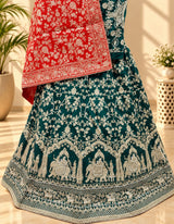 KcPc New Beautiful Upada Silk Banarasi Style Handwork Gotapatti Lehenga RTK