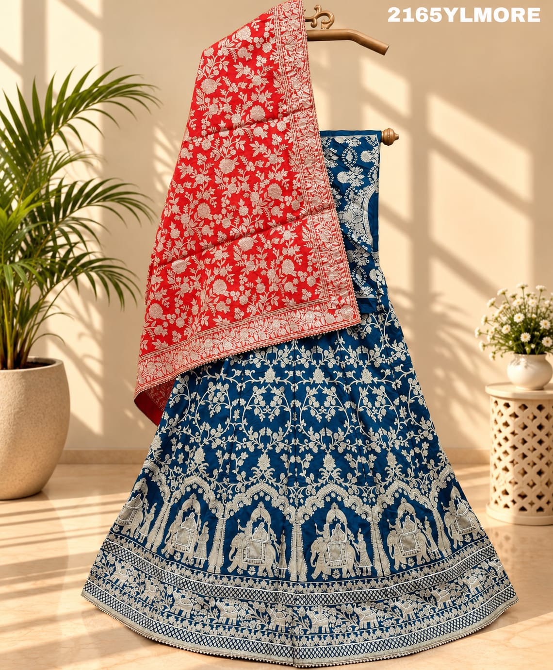 KcPc New Upada Silk Banarasi Style Handwork Gotapatti Lehenga RTK